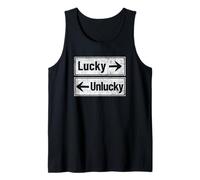Funny Lucky - Dirección de Flecha desafortunada Camiseta sin Mangas