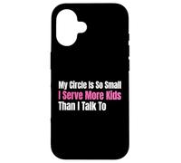 Funny Lunch Lady, mi círculo es Tan pequeño Que sirvo a más niños Carcasa para iPhone 16