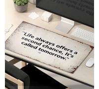Funny Lunch Mouse Pad Life Always Offers A Second Chance, It'S Called Tomorrow. Alfombrilla de ratón divertida alfombrilla de ratón