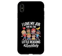 Funny Lunchlady I Love My Job Little Reasons Humor Dicho Carcasa para iPhone XS MAX