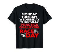 Funny Lunes Martes Jueves Práctica Día de la Carrera Clasificatoria Camiseta