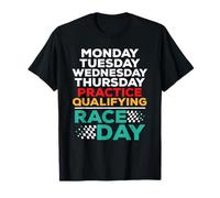 Funny Lunes Martes Jueves Práctica Día de la Carrera Clasificatoria Camiseta