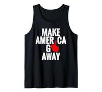 Funny Make America Go Away Groenlandia Canadá México Panamá Camiseta sin Mangas