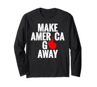 Funny Make America Go Away Groenlandia Canadá México Panamá Manga Larga