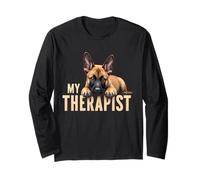 Funny Malinois Puppy My Therapist Pastor Belga Dog Manga Larga