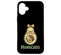 Funny Mamacado Pregnant Avocado Mom Pun Carcasa para iPhone 16 Plus