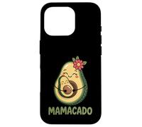 Funny Mamacado Pregnant Avocado Mom Pun Carcasa para iPhone 16 Pro