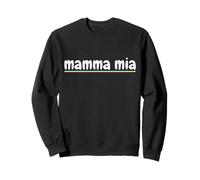 Funny Mamma MIA - Bandera de Italia con Rayas Italianas Sudadera