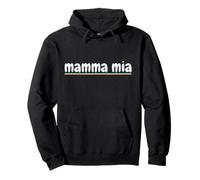 Funny Mamma MIA - Bandera de Italia con Rayas Italianas Sudadera con Capucha
