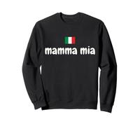 Funny Mamma MIA - Bandera Italiana con Texto en inglés Sudadera