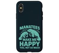 Funny Manatee - Hazme feliz si no eres tan amante del mar Carcasa para iPhone X/XS