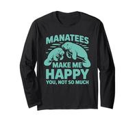 Funny Manatee - Hazme feliz si no eres tan amante del mar Manga Larga