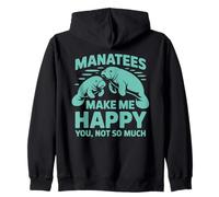 Funny Manatee - Hazme feliz si no eres tan amante del mar Sudadera con Capucha