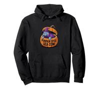 Funny Manatee Pumpkin Spice Sea Cow Sudadera con Capucha