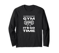 Funny Mandelbaum's Gym Work Out Gym Weight Lifting Go Time Manga Larga