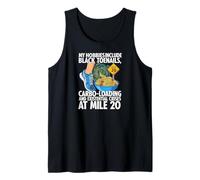 Funny Marathon Runner Carbo Loading Mile 20 Joke Camiseta sin Mangas