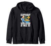Funny Marathon Runner Carbo Loading Mile 20 Joke Sudadera con Capucha