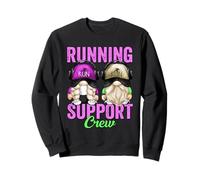 Funny Marathon Runner GNOME For Teacher Running Support Crew Sudadera