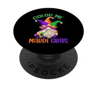 Funny Mardi Gras Quote For Women and Men with Carnival GNOME PopSockets PopGrip Adhesivo