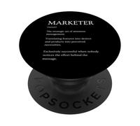 Funny Marketer Definición Diccionario Sarcástico PopSockets PopGrip Adhesivo