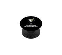 Funny Martini Cocktail Just A Girl Who Loves Dirty Martinis PopSockets PopGrip Adhesivo
