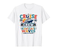 Funny Matching Family Cruise Vacation Pilot Most Likely To Camiseta