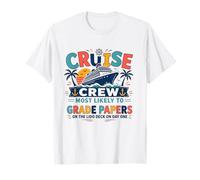 Funny Matching Teacher Cruise Crew Most Likely to Grade Camiseta