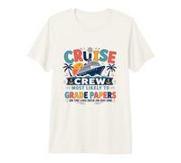 Funny Matching Teacher Cruise Crew Most Likely to Grade Camiseta Premium
