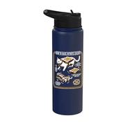 Funny Matemáticas Energía Infinita Gato e Ingeniería Mecánica Stainless Steel Insulated Water Bottle