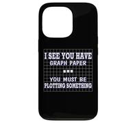 Funny Math I See Graph Paper You Must be planteando algo Carcasa para iPhone 13 Pro