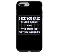 Funny Math I See Graph Paper You Must be planteando algo Carcasa para iPhone 7 Plus/8 Plus