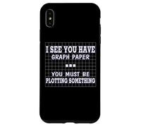 Funny Math I See Graph Paper You Must be planteando algo Carcasa para iPhone XS Max