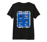Funny Math Infinite Energy Cat E Ingeniería Mecánica Camiseta Premium