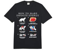 Funny Math Infinite Energy Cat E Ingeniería Mecánica Comfort Colors Adult Heavyweight T-Shirt