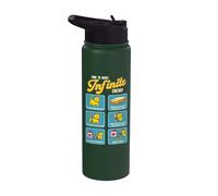 Funny Math Infinite Energy Cat E Ingeniería Mecánica Stainless Steel Insulated Water Bottle