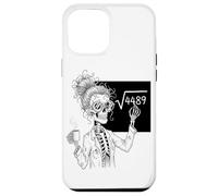 Funny Math Skeleton Teacher Coffee Algebra Science Lover Carcasa para iPhone 12 Pro MAX