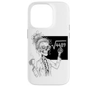 Funny Math Skeleton Teacher Coffee Algebra Science Lover Carcasa para iPhone 14 Pro