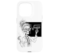 Funny Math Skeleton Teacher Coffee Algebra Science Lover Carcasa para iPhone 15 Pro