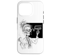 Funny Math Skeleton Teacher Coffee Algebra Science Lover Carcasa para iPhone 16 Pro
