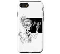 Funny Math Skeleton Teacher Coffee Algebra Science Lover Carcasa para iPhone SE (2020) / 7/8