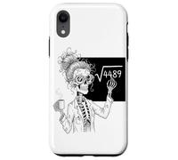 Funny Math Skeleton Teacher Coffee Algebra Science Lover Carcasa para iPhone XR