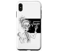 Funny Math Skeleton Teacher Coffee Algebra Science Lover Carcasa para iPhone XS MAX
