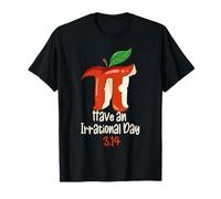 Funny Math Teacher Apple Decor For Happy 3.14 Pi Day Camiseta