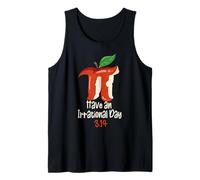 Funny Math Teacher Apple Decor For Happy 3.14 Pi Day Camiseta sin Mangas