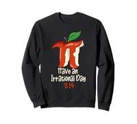 Funny Math Teacher Apple Decor For Happy 3.14 Pi Day Sudadera