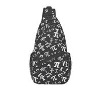 Funny Mathematical Happy Pi Day Sling Bag, Casual Crossbody Shoulder Bag Senderismo Daypack Crossbody Shoulder Backpack Travel Chest Pack para Hombres Mujeres