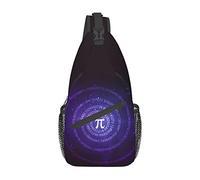 Funny Mathematical Happy Pi Day Sling Bag, Casual Crossbody Shoulder Bag Senderismo Daypack Crossbody Shoulder Backpack Travel Chest Pack para Hombres Mujeres