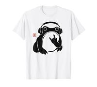 Funny Matsumoto Hoji Grumpy Frog Rock-and Roll Arte Musical Camiseta