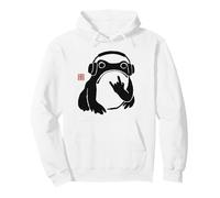 Funny Matsumoto Hoji Grumpy Frog Rock-and Roll Arte Musical Sudadera con Capucha