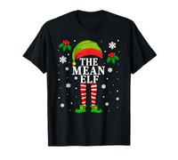 Funny Mean Elf Family Matching Christmas Camiseta